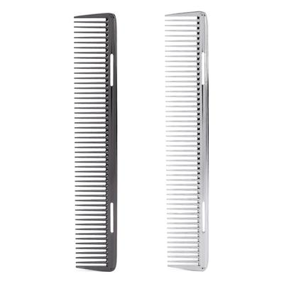 Barber Comb Professional Fine Tooth Prevent Heat Aluminum Metal for Salon Home Cutting Styling Haird
