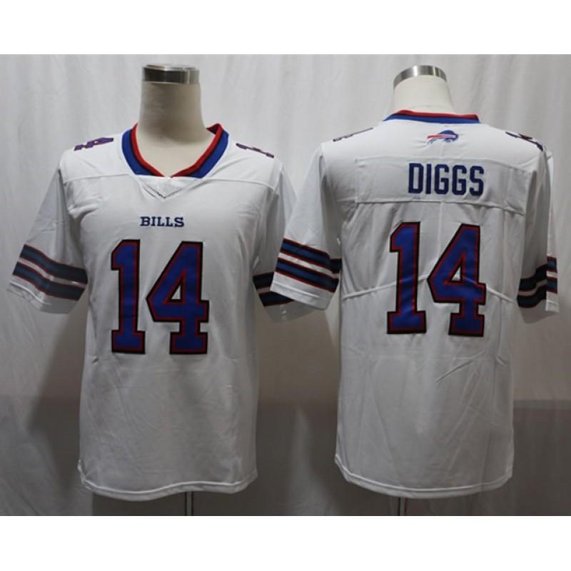 Buffalo Bills NFL Football Jersey 17 Josh Allen 27 Stefon Diggs 14 Isaiah Whitehead Authentic Style Fan Wear