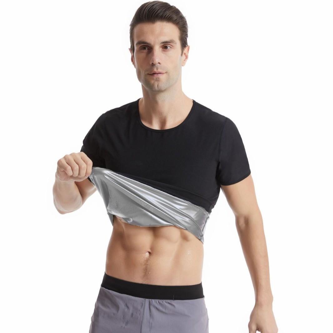 Men s Extreme Sweat-Wicking Short Sleeve Fitness Top for Running & Yoga XXL серебряный