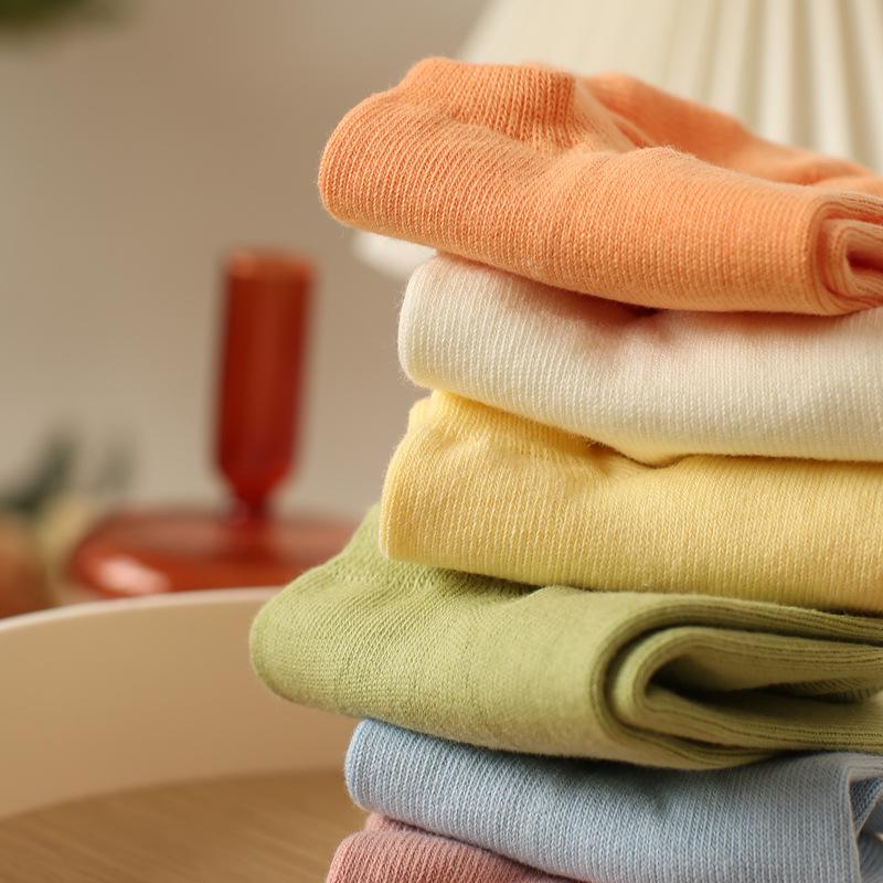 "Damen Baumwoll-Bootssocken mit Anti-Rutsch - Frühjahr & Herbst Kollektion, Dünn, Einfarbig"