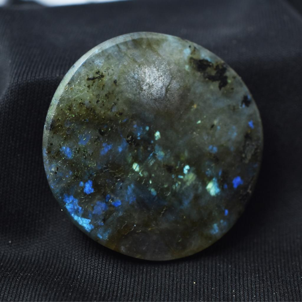 Labradorite Round Shape 72.50 Carat Natural Loose Gemstone