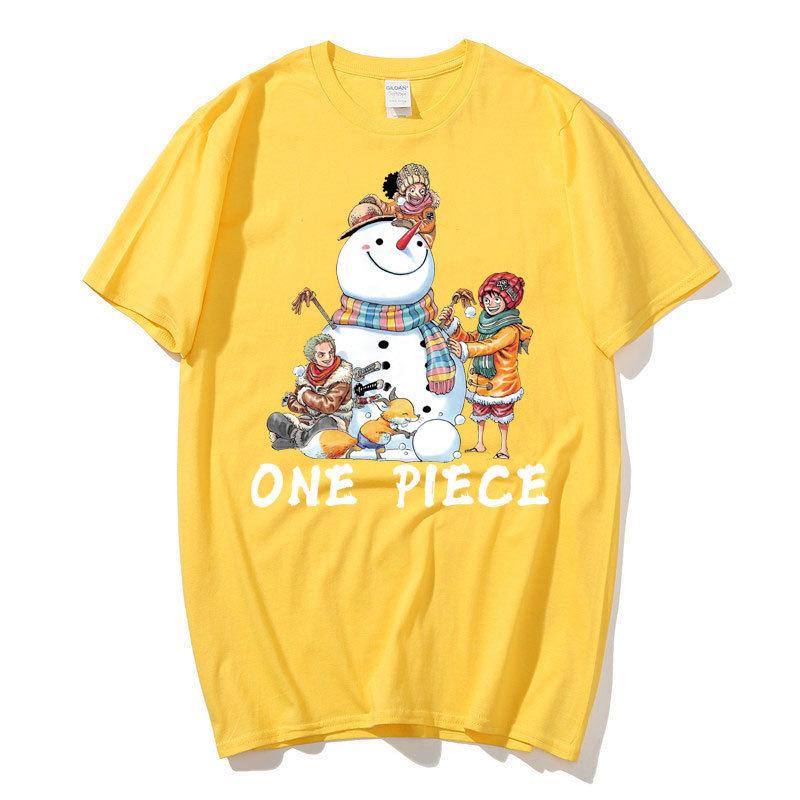 Anime ONE PIECE Luffy Harajuku Tričko Pánské Kawaii Manga Grafika Letní tričko Oversized Krátké Rukávy Kreslená Bavlněná trička Unisex Streetwear