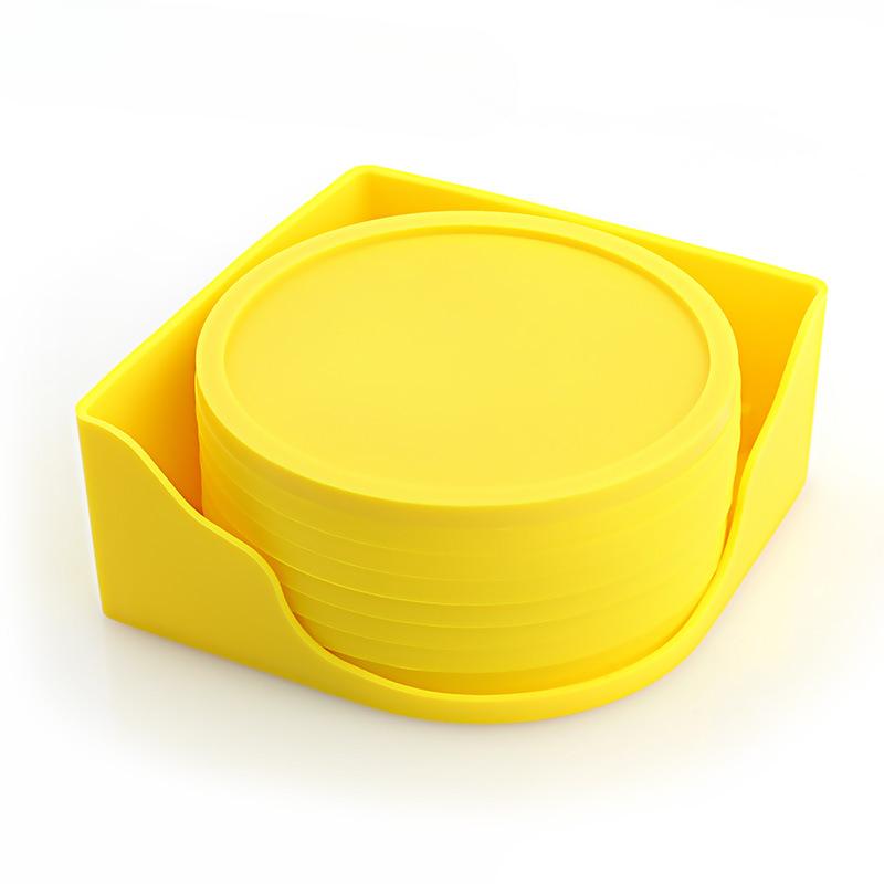 Set de subțire rotunde din silicon de 10 cm. Cutie de depozitare din silicon