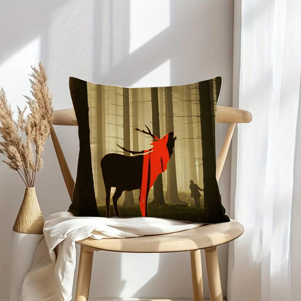 Band K-Keane Rock Cushion Cover Soft Plush Throw Pillow Cover | Double-Sided Decorative Cushion Case | Sofa Bedroom Home Decor