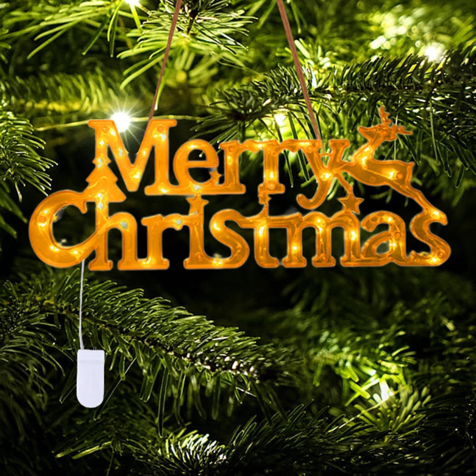 

Веселые рождественские буквы светодиодная подсветка вывеска свадьба подвеска жёлтый