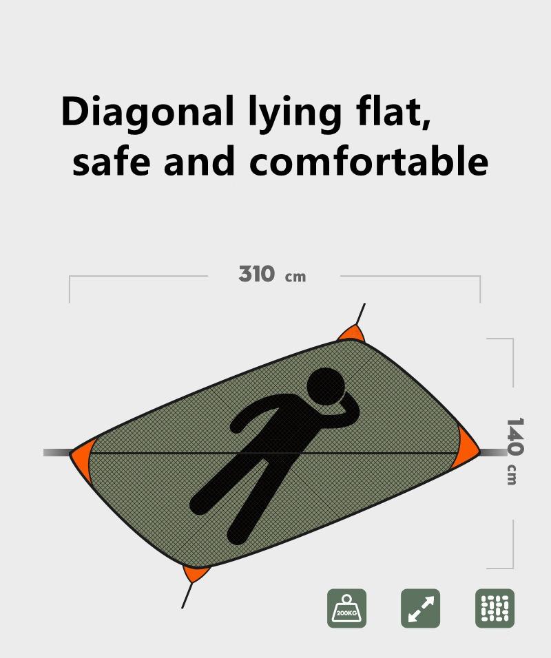 Ridge Line Hammock Shelter with Full Setup: Mosquito Net, Weather Fly, Pad & Bag, for Fast Deployment & Max Protection