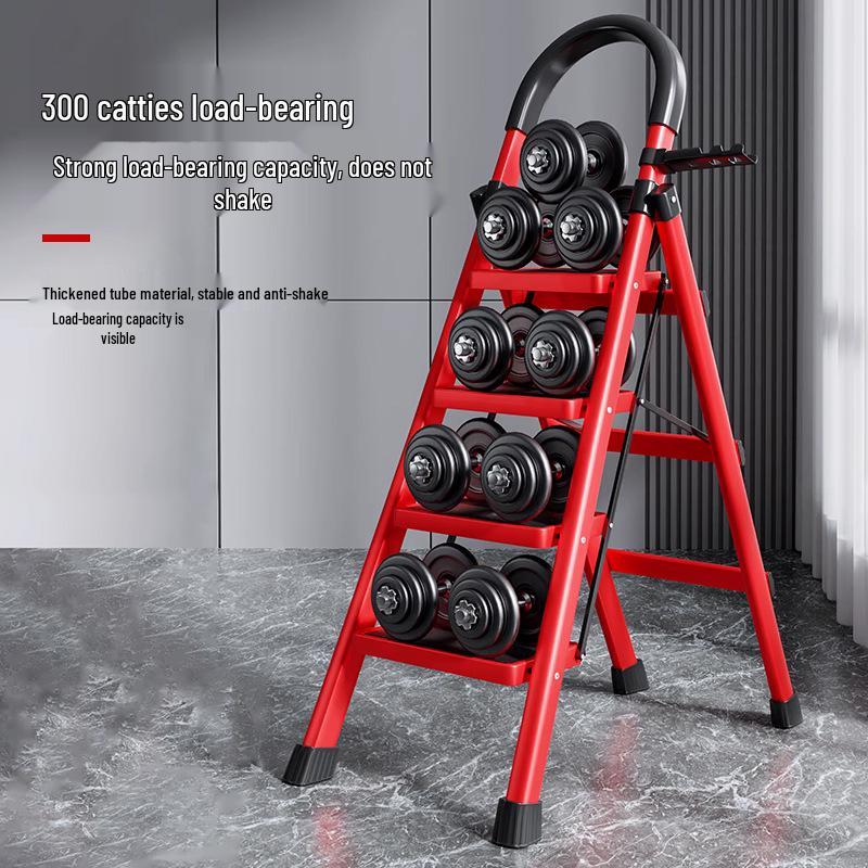 Compact Multi-Functional 4-Step Folding A-Frame Household Ladder