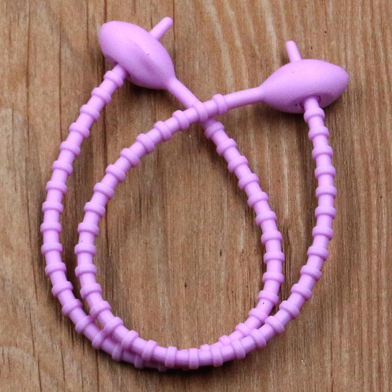 13 színű ovális fejű szilikon újrafelhasználható csavarózsinór és cipzáras kötegelő