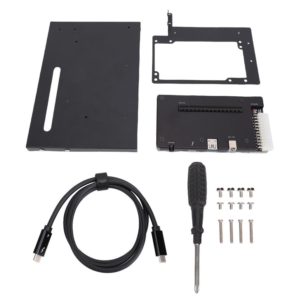 Graphics Card Expansion Dock External GPU Dock with PCIE 16X Slot ATX24Pin Interface 1M Data Cable ATX Bracket