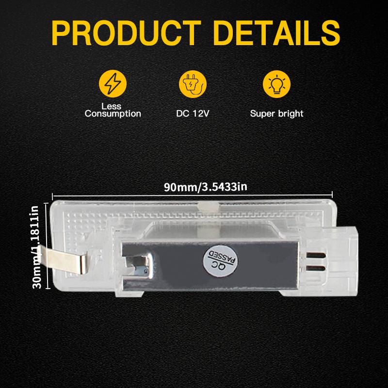 1pc/2pcs LED Trunk Light Luggage Compartment Lamps For Seat Cordoba 2002-2009 Altea 2004-up Altea XL 2006-2009 OEM#: 1KD947101