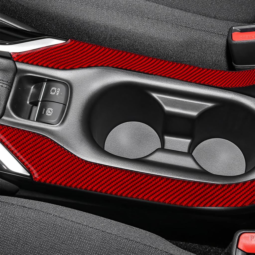 AIRSPEED Toyota Corolla Touring 12th Generation Dedicated Carbon Fiber Accessory Interior Parts Car Front Cup Holder Panel Sticker Stylish Custom