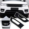 For Range Rover Sport 2014-2017 Car ABS Front Fog Lamp Trim Accessories (Gloss Black)