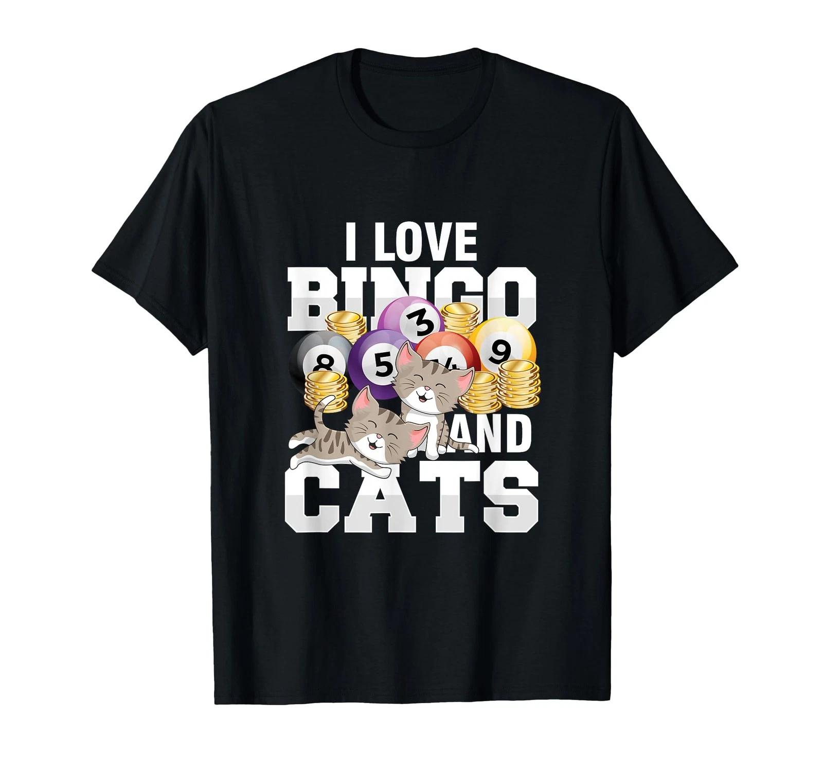 I Love Bingo Ball Gamer Luck Game Player Gambling Play T-Shirt_ S
