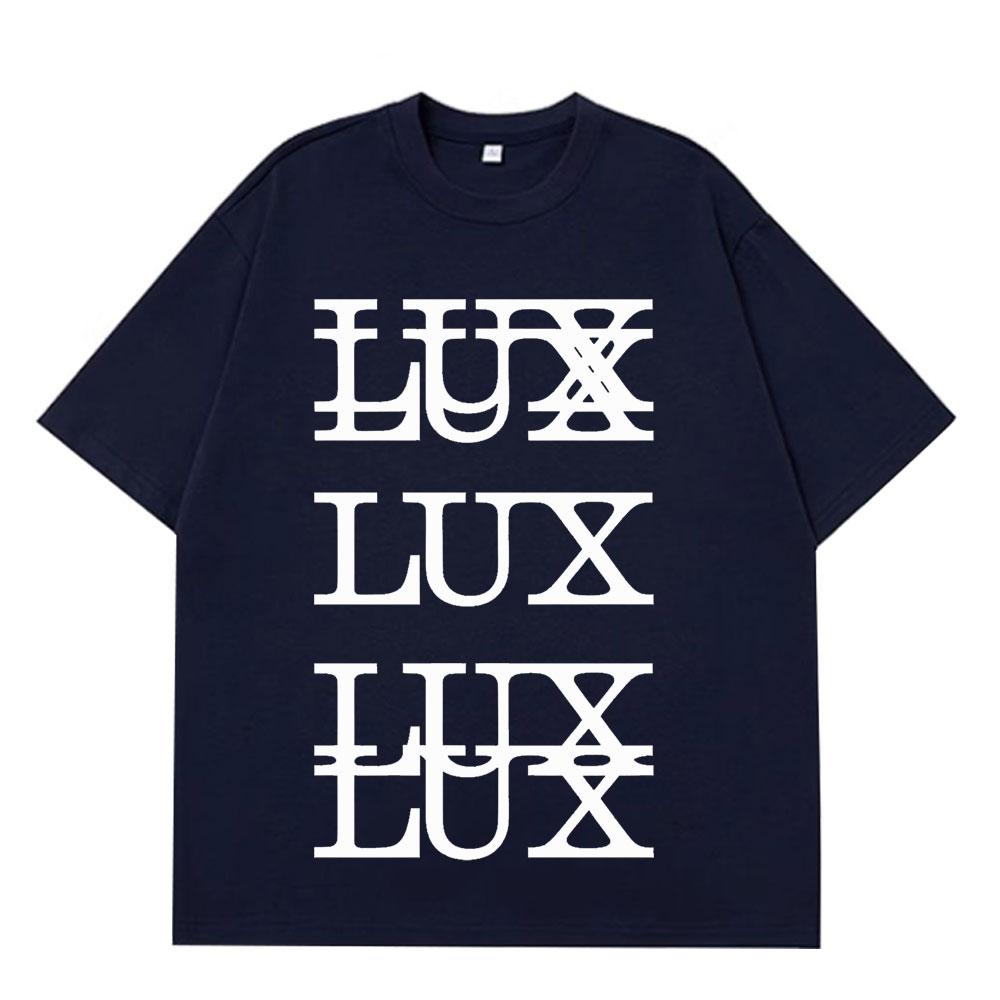 

Rosalía LUX TRACKLIST Graphic Tshirt Unisex Women Fashion Hiphop Tshirts Shortsleeved Cotton Casual Harajuku Loose Tshirts S