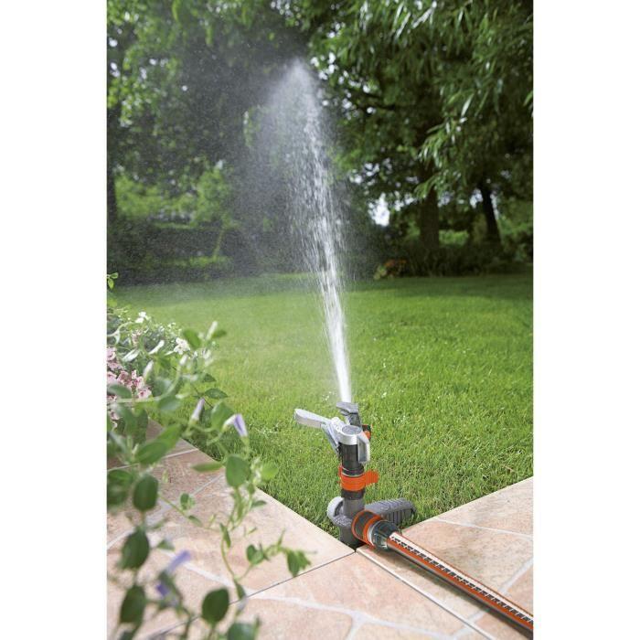 GARDENA Arroseur-canon Sur Pic Premium – Portée Réglable 12.5m Max – Superficie Max 490m² – Jardin XL – Garantie 5 Ans (8136-20)
