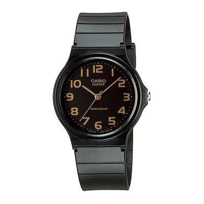 CASIO Analog Watch Chipkashi Cheap Casio MQ-24-1B2L Urethane Belt Unisex Black X Gold Arabia Overseas Model [Parallel Import]