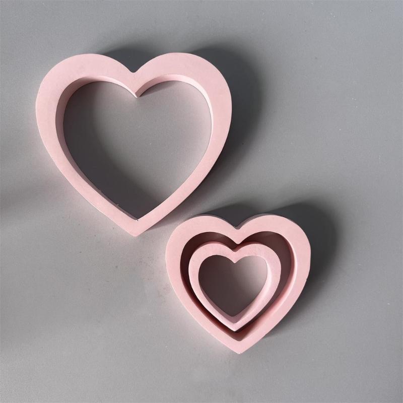 Romance Heart Shaped Silicone Mould for Wedding Valentines Candle Making and Craft Supplies