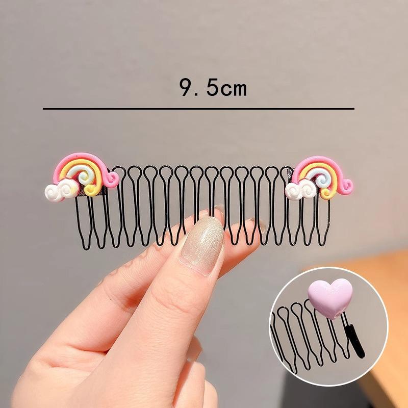 

Children s Hair Clips Girls Bangs Sweet Cute Pull-pull Hair Comb Non-slip Insert Headdress Hair Accessories