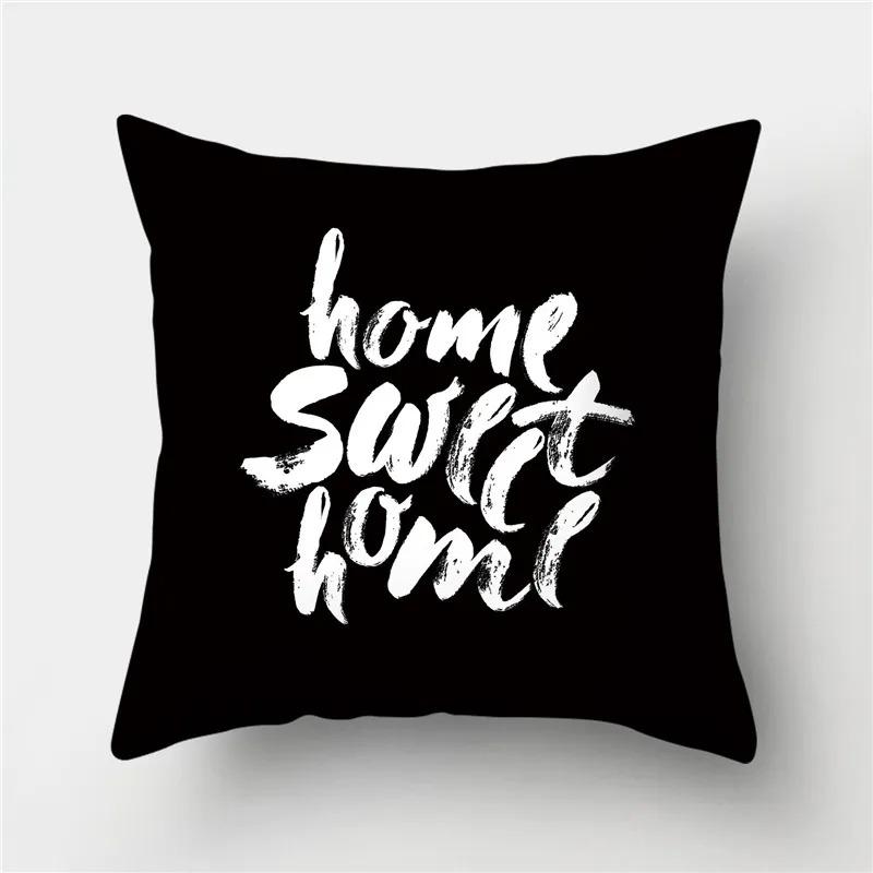 45x45cm black geometric stripes irregular pattern series cushion cover square pillow case home office bedroom decoration