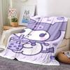 1pc Cute Cartoon Blanket Lightweight Flannel Throw for Sofa Bed Travel Camping Livingroom Office Couch Chair
