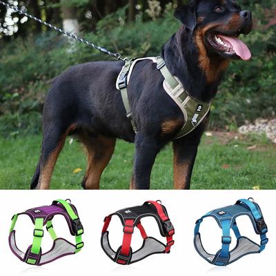 Reflektierendes Hundegeschirr, atmungsaktives Hundezubehör, Weste mit Griff für große Hunde, Spaziertraining im Freien, Heimtierbedarf