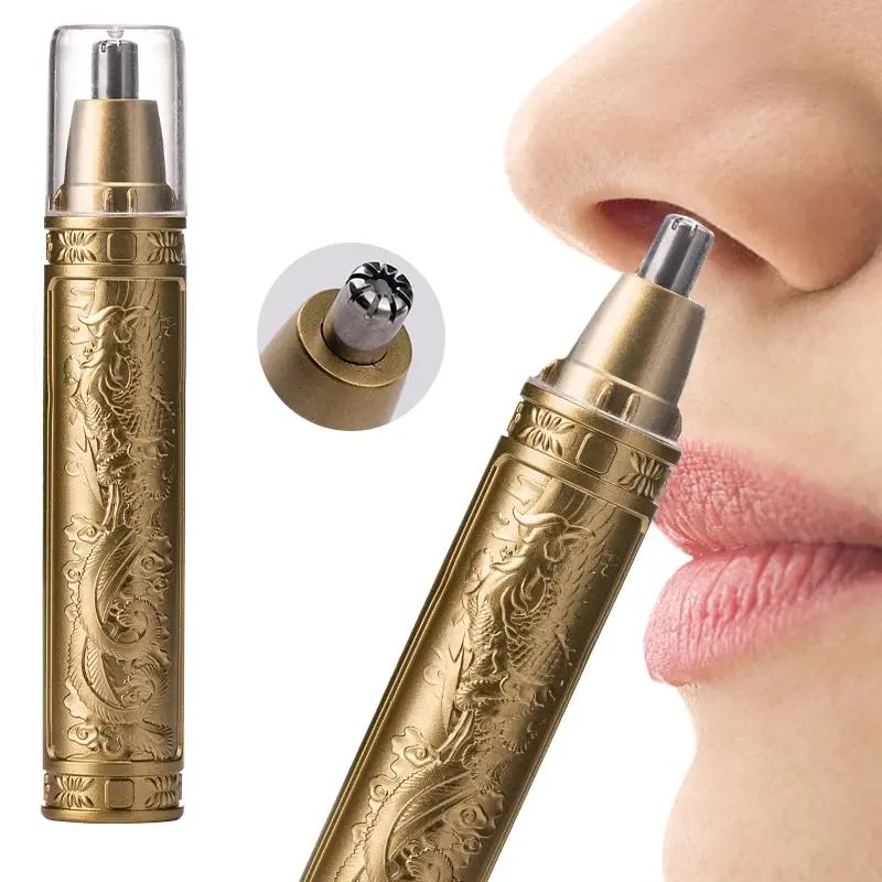 Goldener Drache und Phönix Nasenhaartrimmer Klare Nasenlöcher Klein und praktisch Waschen mit Messerkopf Unisex Bequemlichkeit