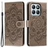 For Honor X8b 4G Case PU Leather Mandala Imprinted Design Wallet Phone Cover