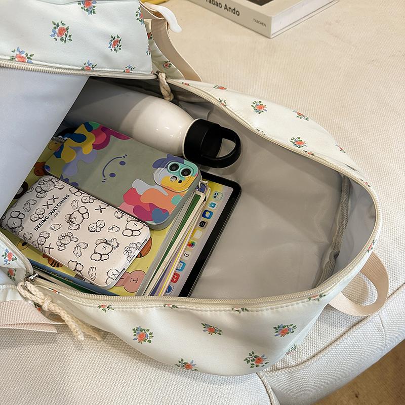 Printed School Bag Women's College Style Backpack Travel Backpack