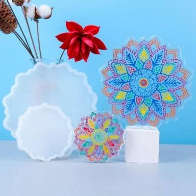 Sonnenblumen Untersetzer Harzformen Tablettformen Glänzende Untersetzer Silikonform für Epoxidharz Silikonform zur Herstellung von Harzhandwerk