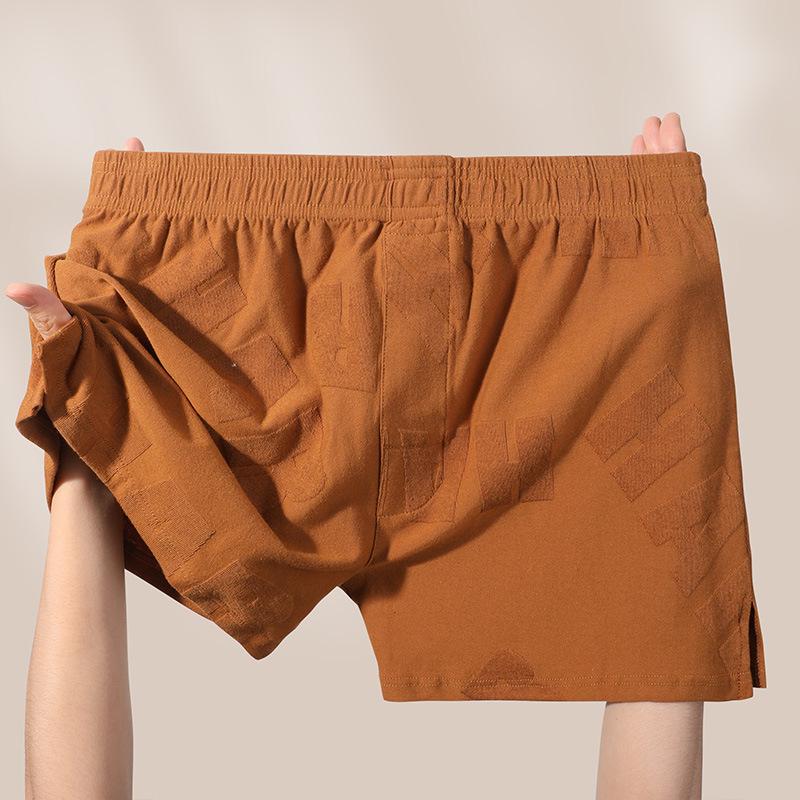 Calças Boxer de Algodão Casual para Homem - Confortáveis, Respiráveis, Ajuste Solto, Roupa de Casa Moderna