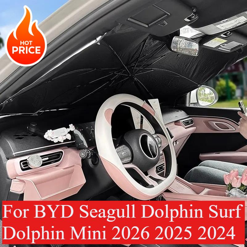 Faltbarer Auto-Windschutzscheiben-Sonnenschutz mit UV-Schutz und Reflektor für BYD Seagull Dolphin Surf Dolphin Mini 2026 2025 2024