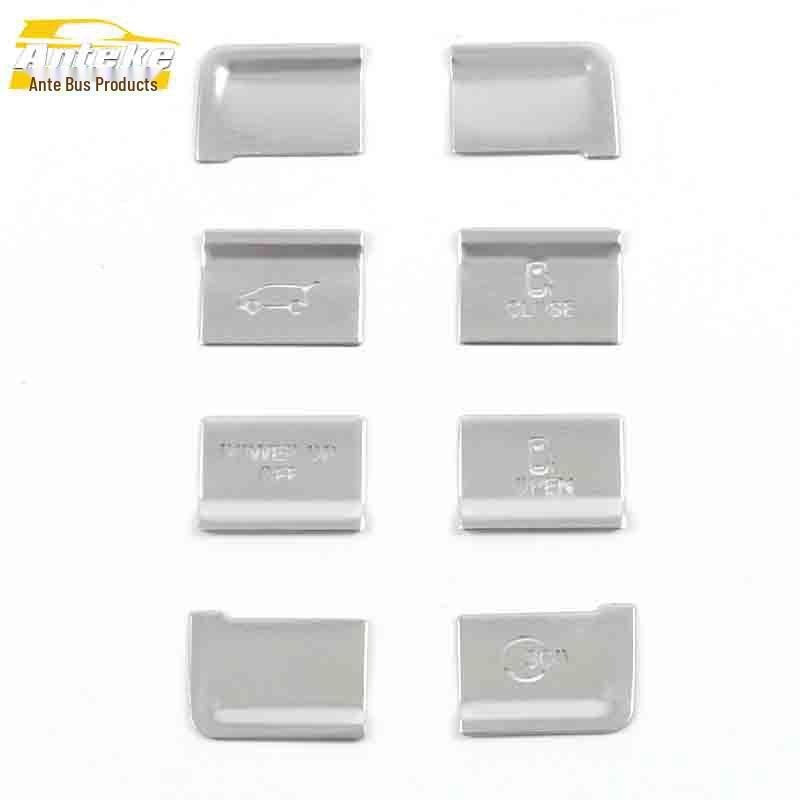 IMAX8 Aluminum Alloy Headlight Control Button Sticker for Left Center Console (Fits 21 Models)
