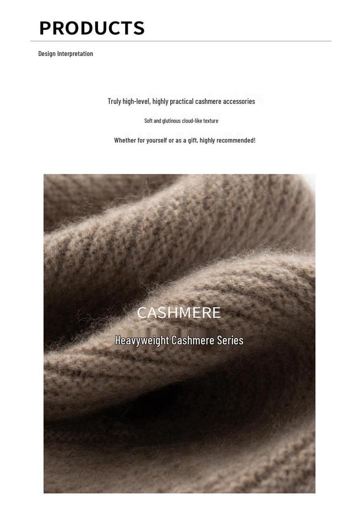 Women's Cashmere Knit Bucket Hat - Thick Autumn & Winter Wool Beret Wrap Cap