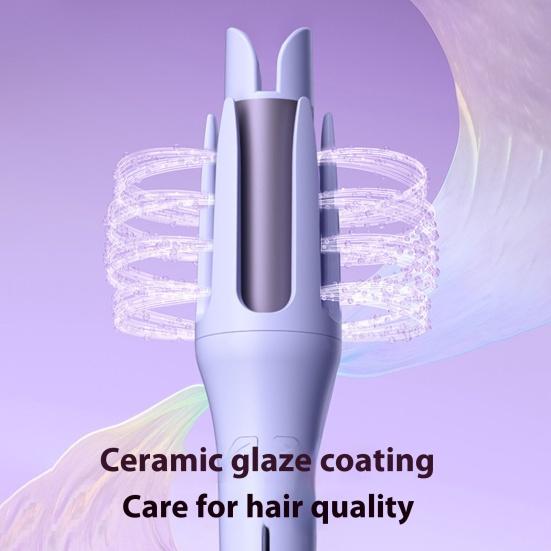 32MM Automatic Rotating Curling Iron Fast Heating Professional Hair Curler Portable Travel Negative Ions Electric Curling Wand Women