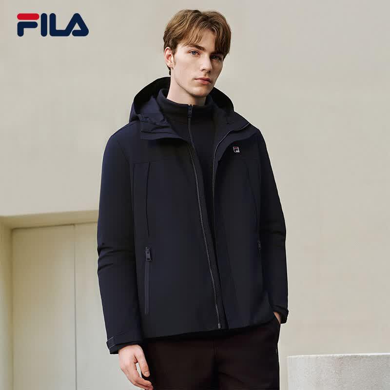 FILA Men's Winter Fashion Hooded Two-Piece Set