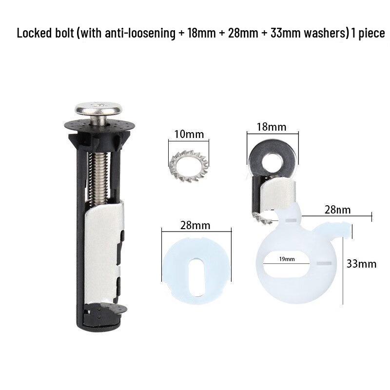 Toilet Seat Fixing Bolts with Anti-Loose Gaskets