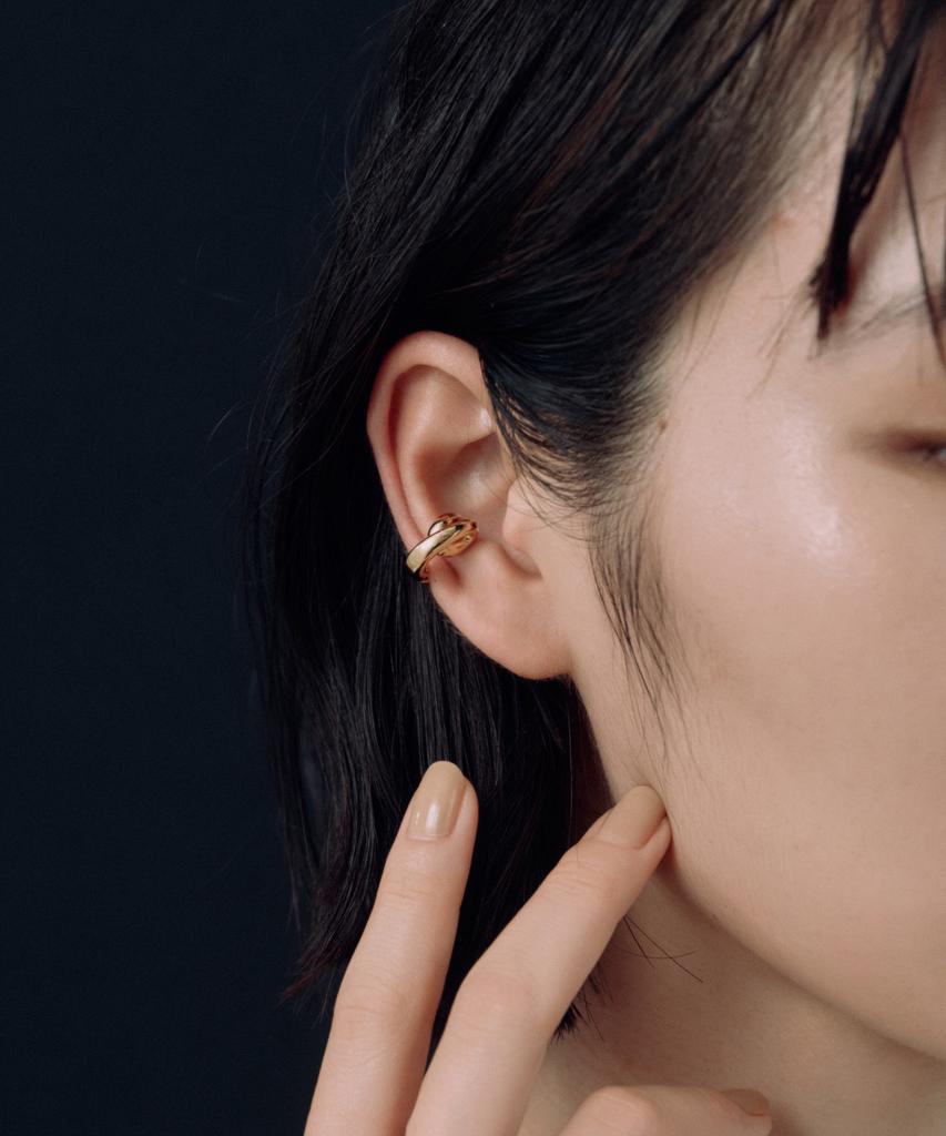 Novice Tokyo Spiral Open Hoop Ear Cuff / Gold
