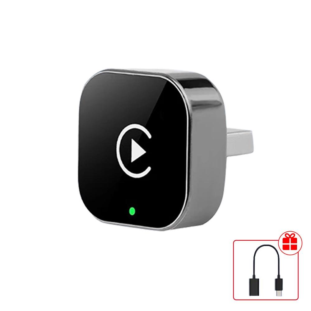

2-в-1 Беспроводной адаптер CarPlay и Android Auto Тип-C/USB Plug and Play Ключ CarPlay Превращает проводной в беспроводной для iPhone чёрный