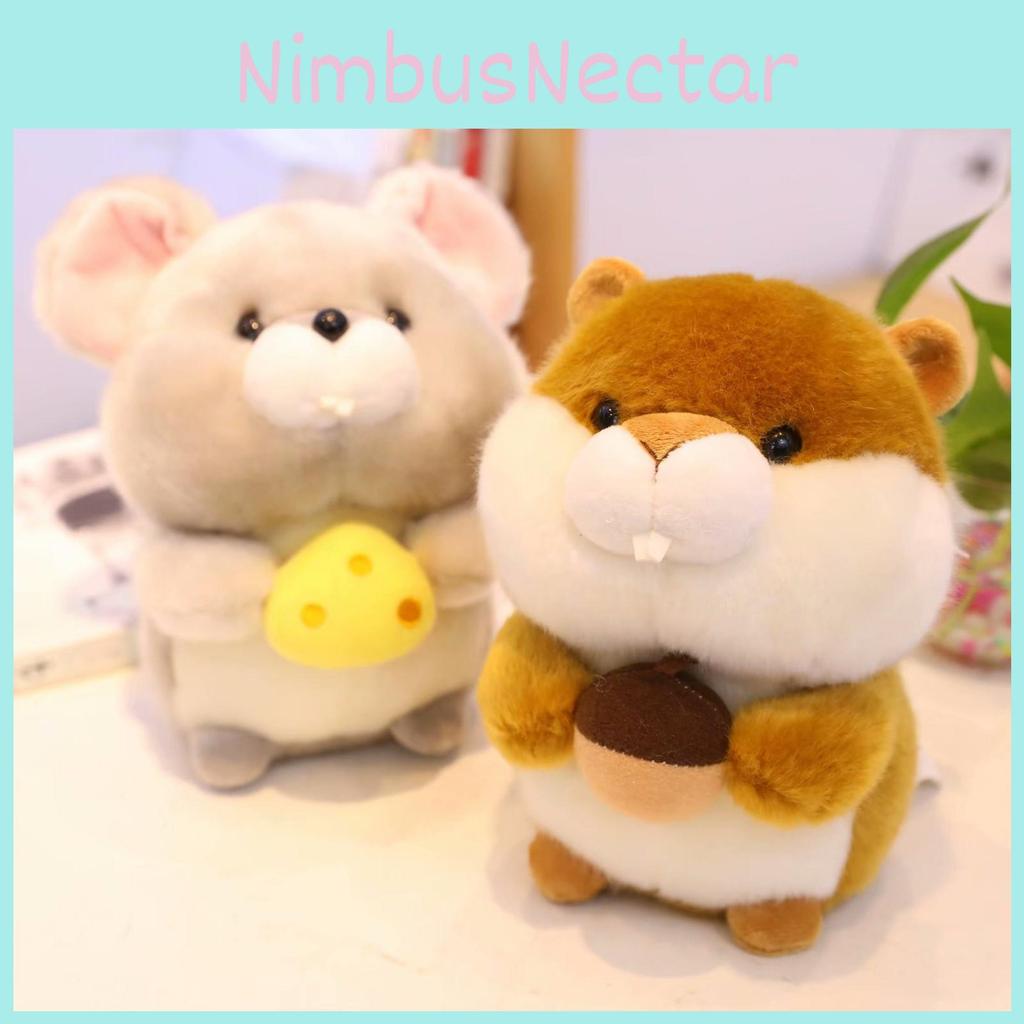 Hamster Cat Mouse Panda Plush Toy Animal Stuffed Doll Bedroom Gift Decoration