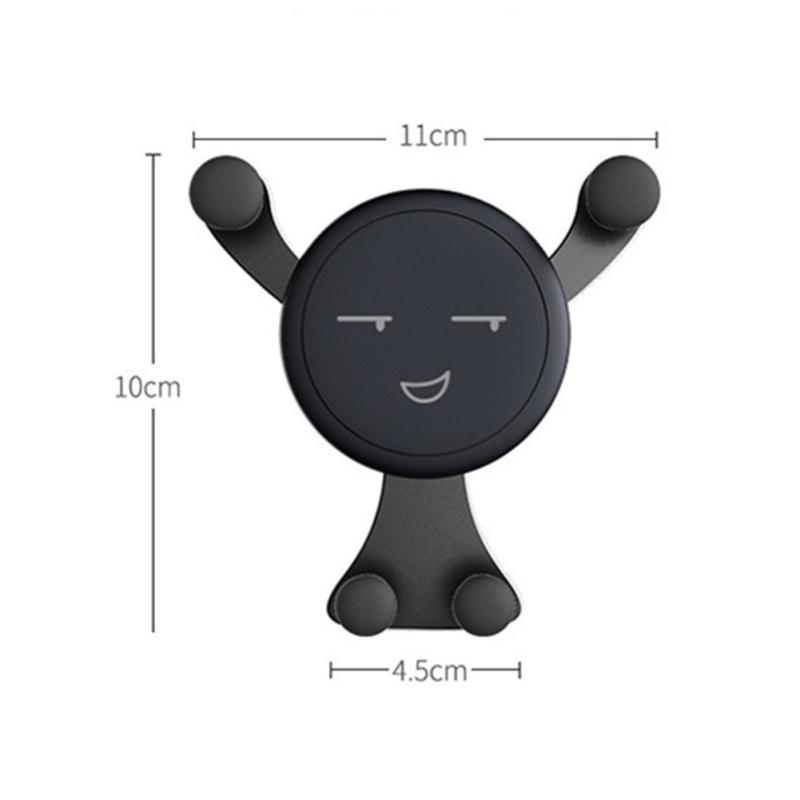 2PCS Smartphone Bracket 360 Degree Multifunctional Smile Face Mount For 12 Max Car Accessories