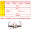 Room Door Handle Lock High-Grade Aluminum Alloy Handle Latch with 3 Keys Three-Pole Spherical Door Lock For Bedroom Bathroom