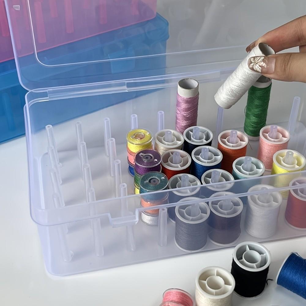 42 Axis Needle and Thread Box Plastic Sewing Storage Box Bobbins Container  Sewing Supplies