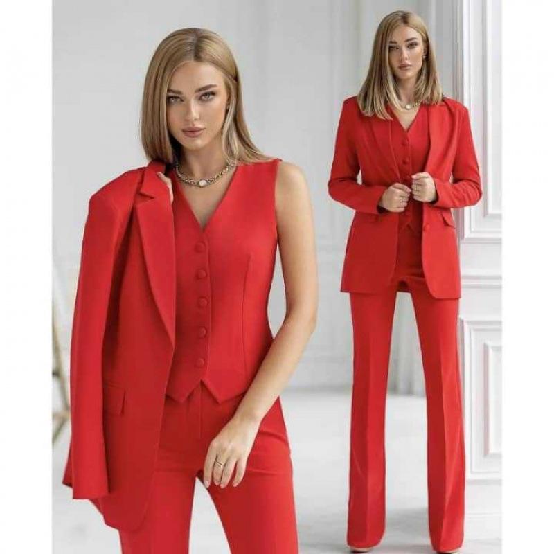 2025 Women's European-American Style Fashion Business Suit, Three-piece Set