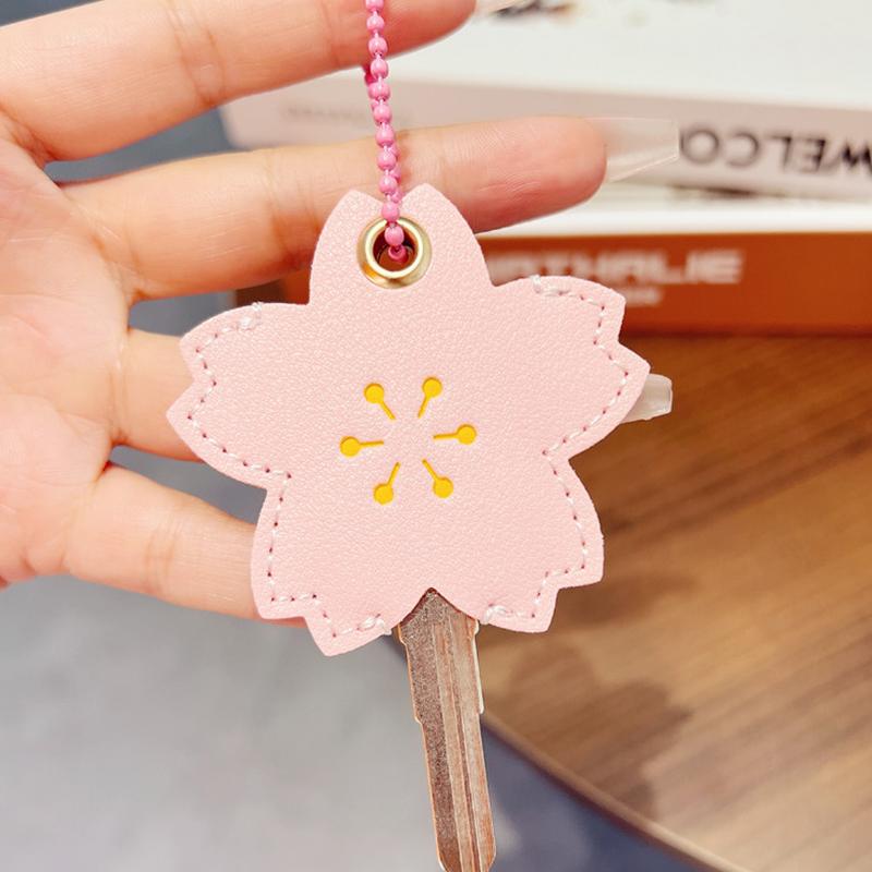 1 szt. Ochraniacz na klucze Kształt codziennego kwiatka Mały świeży Uchwyt na kartę zbliżeniową Kartę dostępu Wielokolorowy brelok