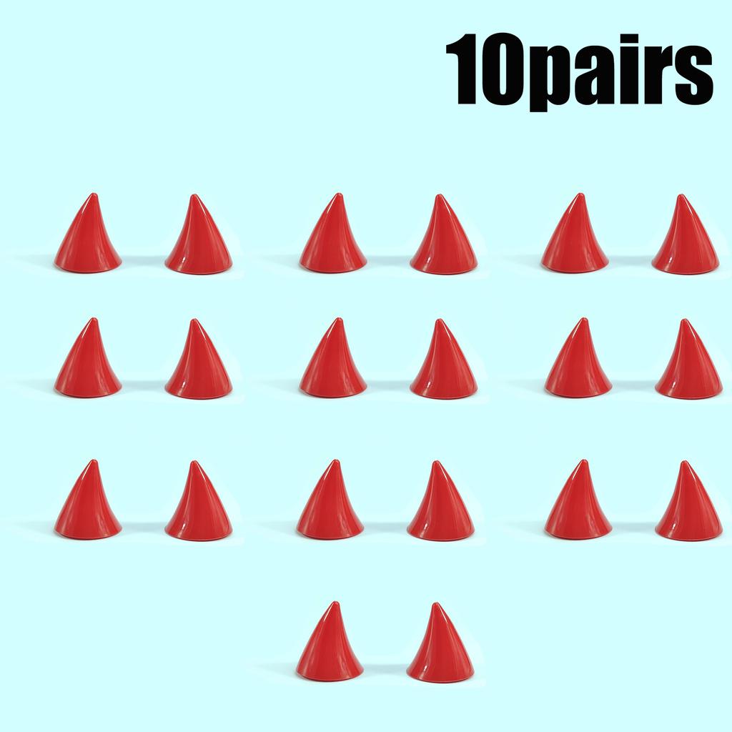 20 Pairs of E-bike Helmets Suction Cup Decoration Motorbike Helmets Male and Female Models Devil Horns Decoration