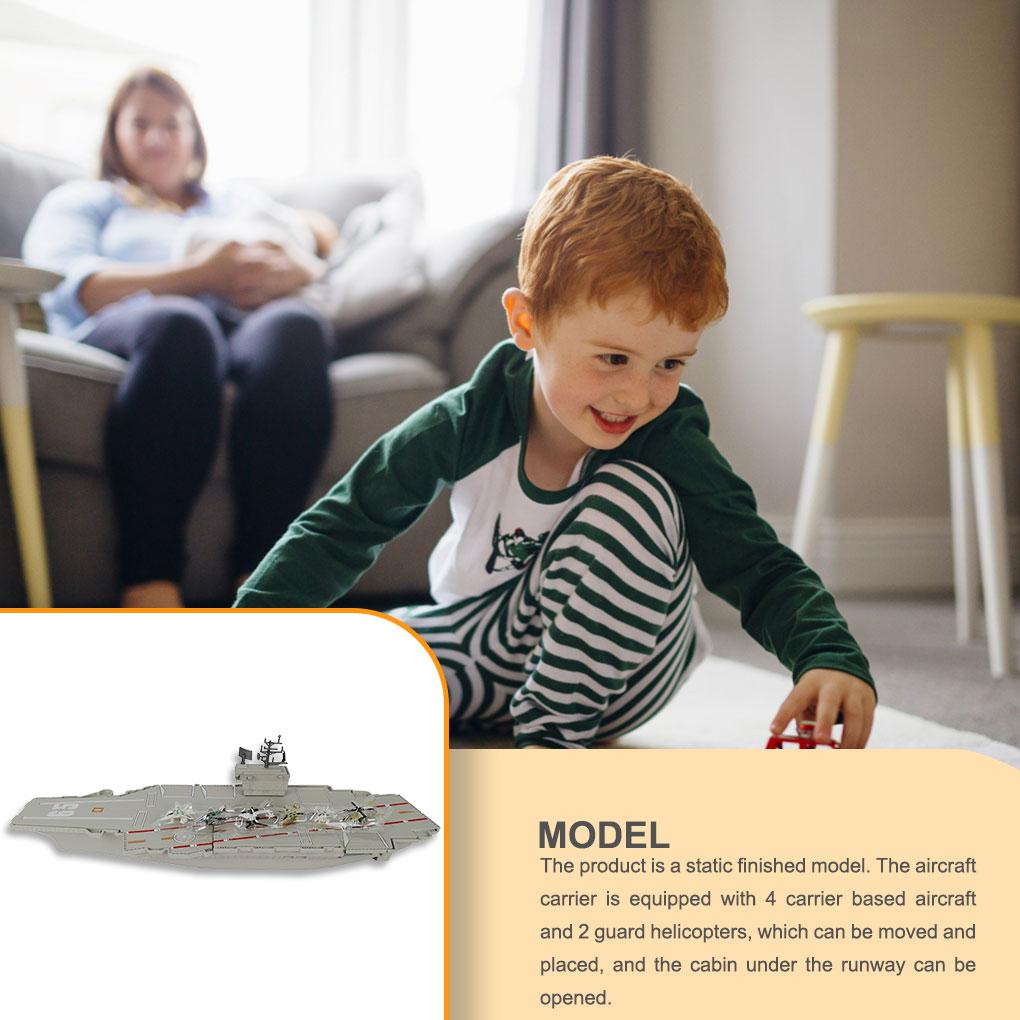 Aircraft Carrier Model Lightweight Children Toy Waterproof Wear-resistant Good Sealing Ship Toy Gifts Home Ornament