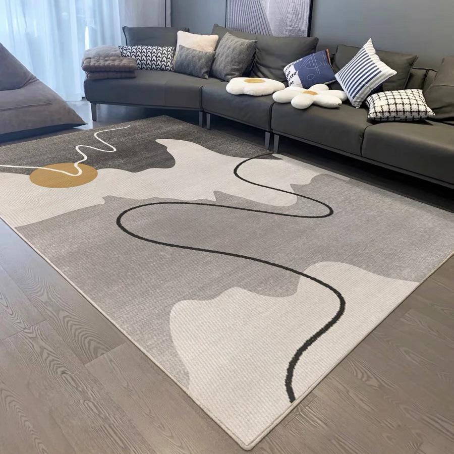 Nordic Light Luxury Living Room Anti-slip Carpet and Bedside Mat