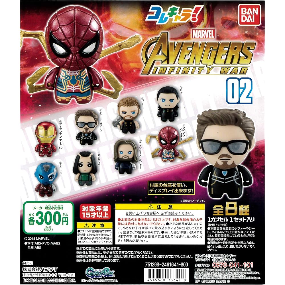 this character! Marvel Avengers Infinity War 02 All 8 Gachapon Marvel Avengers Infinity War