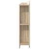 Headboard Cabinet with Storage Sonoma Oak Wood Based Material