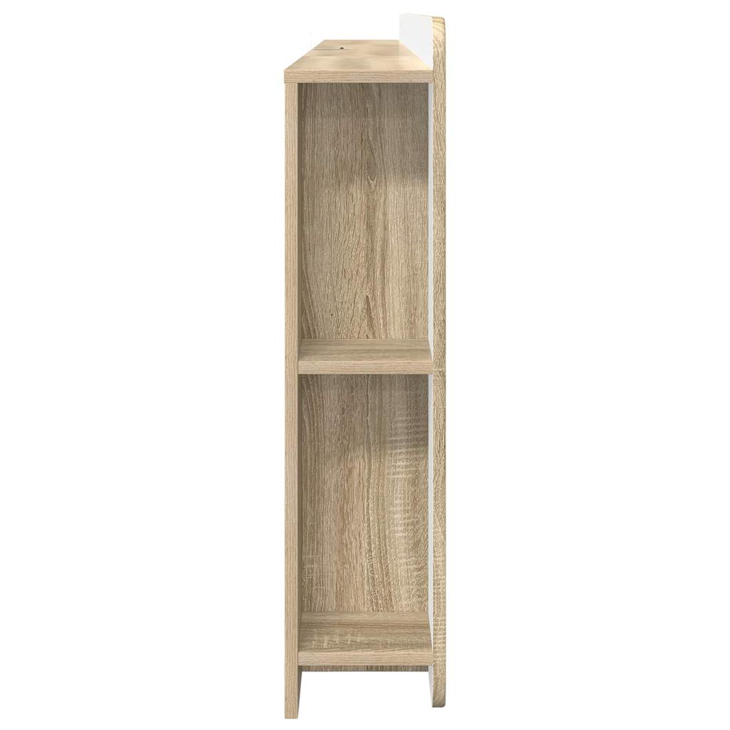Headboard Cabinet with Storage Sonoma Oak Wood Based Material